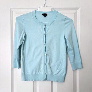 Talbots Sea Foam 3/4-Sleeve Cardigan